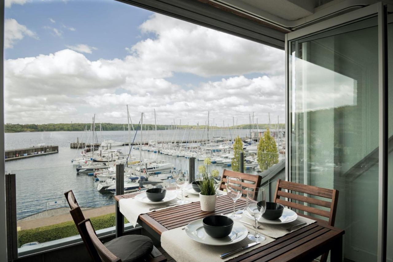 Fewo1846 - Baltic Lodge - Komfortable Maisonettewohnung Mit 3 Schlafzimmern, Balkon Und Blick Auf Die Marina Sonwik Flensburg Dış mekan fotoğraf