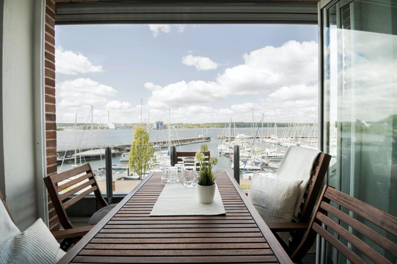Fewo1846 - Baltic Lodge - Komfortable Maisonettewohnung Mit 3 Schlafzimmern, Balkon Und Blick Auf Die Marina Sonwik Flensburg Dış mekan fotoğraf